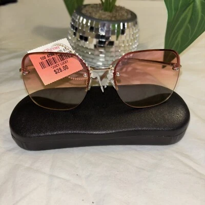 Gafas de sol de aviador Juicy Couture rosa Y2K nuevas con etiquetas precio de venta sugerido por el fabricante 28,00 USD Foto 1 de 4