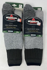 x2 Vintage 2003 WigWam Heavyweight Field Boot Socks Hunting Hiking Mens Md 5-9.5 - Picture 1 of 8