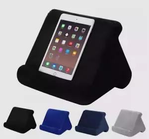 Black IPad Laptop Holder Tablet Multi-Angle Soft Pillow Lap Stand Phone Cushion - Picture 1 of 4