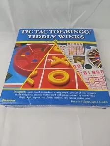 Tic Tac Toe + Bingo + Tiddly Winks Classic 3 in 1 Giochi da Tavolo - - Foto 1 di 4