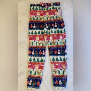 Joyspun Christmas Pajamas Womens Size XS Fuzzy Soft Holiday Pajama Pants - Picture 1 of 8