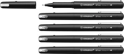 Premium-Fineliner - STABILO dr!ver - 5er Pack - schwarz Fineliner - Bild 1 von 4