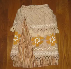 Disney Store MOANA GONNA beige nappa costume abito ragazza 9/10 - Foto 1 di 3