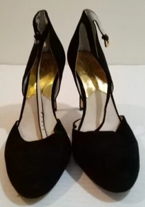 Michael Kors Women's Flex Pumps Heels Shoes Black velvet Size 9.5M - Picture 1 of 6