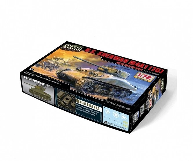 Forces of Valor 873016A - 1/72 Kit US Sherman M4A1 (76) Septembre 1944 - Neuf - Image 1 of 1
