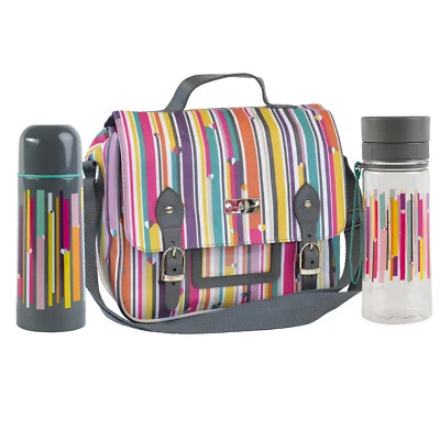 Beau & Elliot - Linear Satchel, Bottle & Flask Lunch Tote Set - Image 1 of 4