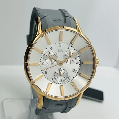 Reloj cronógrafo NOA para hombre 45 mm oro rosa cristal de zafiro hecho en Suiza sin usar  Foto 1 de 4