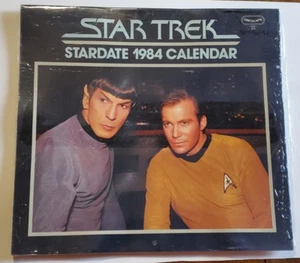 Calendario de pared Star Trek Stardate 1984, envuelto en fábrica - Imagen 1 de 5