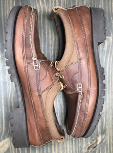 Polo Ralph Lauren Country Hiker Boat Toe Leather Shoes Sz 8.5 Women’s Vintage - Picture 1 of 6