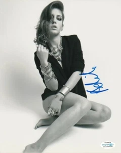 *SEXY* ACTRIZ ADELE EXARCHOPOULOS FIRMADA B&W 8x10 FOTO EL CUERVO BLANCO ACOACO CERTIFICADO DE AUTENTICIDAD - Imagen 1 de 2