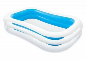 Intex Swim Center Family Inflatable Pool 103"x69"x22" Ages 6+ Blue White - Picture 1 of 2