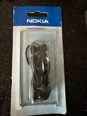 Headset Genuine Nokia HS-5 5100 6100 6610 6650 6800 Handsfree Headphones NEW - Image 1 of 3