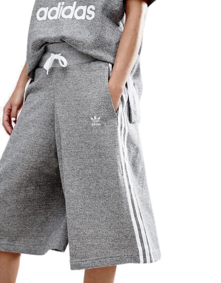 adidas Originals Women's 3-Stripe Culottes Shorts Wide Leg Pants XS S AY6708 - Image 1 of 4