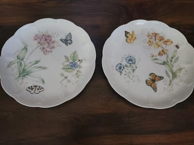 Plato de cena Lenox Butterfly Meadow 11" cola oriental azul y monarca Foto 1 de 4