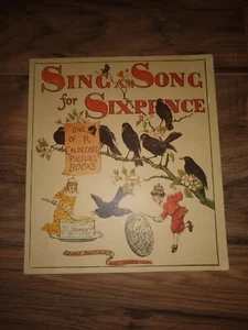 Children's Juvenile Randolph Caldecott Sing A Song for Sixpence Color Illus.  - Bild 1 von 7