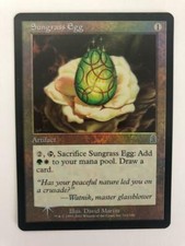 MTG FOIL ODYSSEY SUNGRASS EGG EX MAGIC THE GATHERING ARTIFACT UNCOMMON ENGLISH