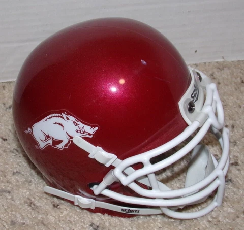Cool Schott College Arkansas Razorbacks Maroon 3 5/8 Mini Football Helmet Cover