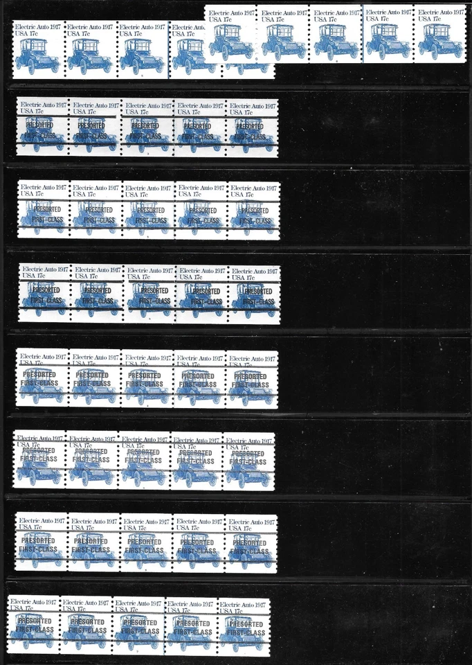 Sct# 1906, a 17c Electric Auto PNC5s, "A", Scarce "B" Types, QUALITY!--$183.50 - Image 1 of 1