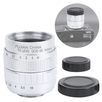 F1.7 C Mount TV Film Fixed Focus Mirrorless Camera Lens For Photography Lover GF - Image 1 of 4
