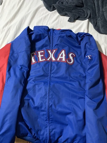 Majestic Therma Base MLB TEXAS RANGERS Jacket Sz 3XL Rare VTG Authentic Dugout Cover