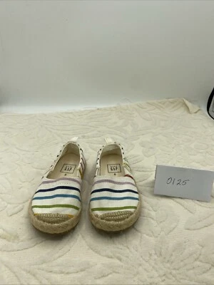 BABY GAP Kids в полоску Espadrilles туфли девочка новый без ЯРЛЫКОВ размер 5 - Изображение 1 из 4