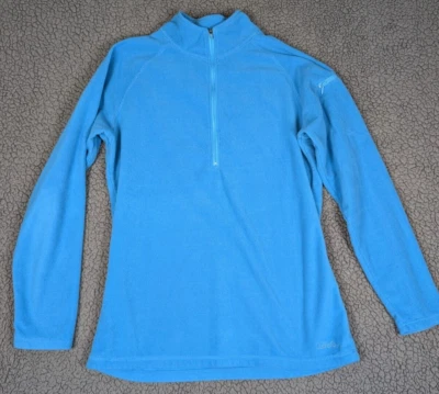 Women’s Top Blue Fleece Cabela's Quarter Zip Medium Side Arm Zipper Pocket - Image 1 of 4