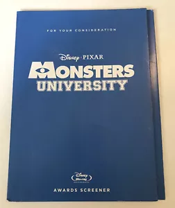 MONSTERS UNIVERSITY For Your Consideration FYC DVD PROMO Screener DISNEY - Picture 1 of 3