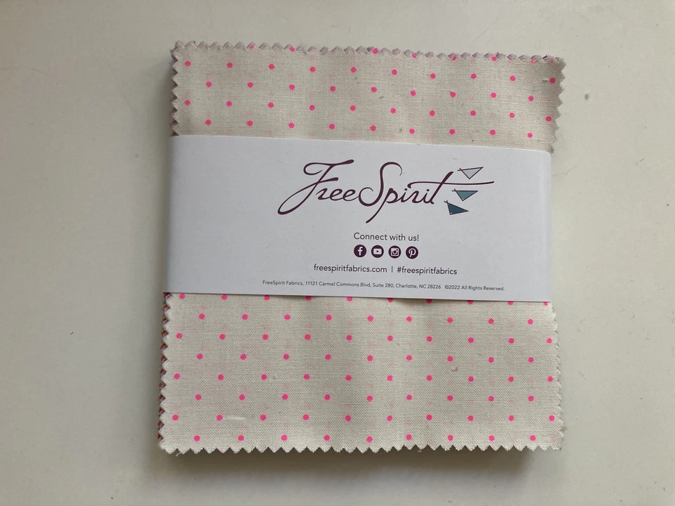 Tula Pink Tiny Coordinates for FreeSpirit 5" Charm Pack Squares Fabric, 42 pcs - Image 1 of 1
