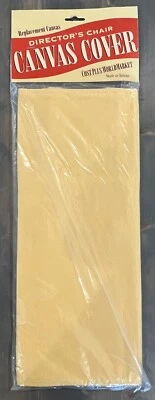 NEW! Cost Plus World Market Replacement Canvas Directors Chair Cover Yellow - Image 1 of 3