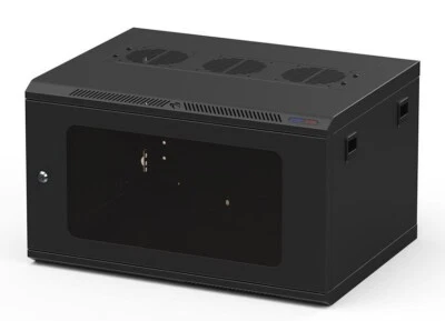 Penn Elcom 6U,9U,12U,18U 600mm Deep Black Wall Mount Rack with 10/32 - Image 1 of 2