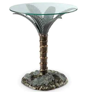 Palm Tree End Table Coastal Nautical Tropical Ocean Accent ~ SPI Home 33919 - Picture 1 of 4