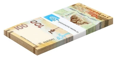 Russia 100 Rubles, 2015, P-275b, UNC Series KC, Commemorative X 100 PCS Bundle - Image 1 of 2