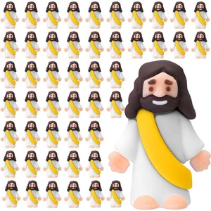 Sumind 50 Pcs Mini Little Jesus Figures Bulk Christmas Religious Favors Gifts - Picture 1 of 6