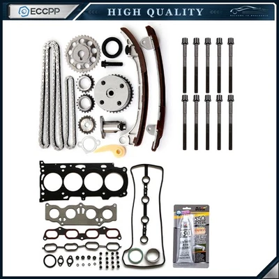 Juego de pernos de junta de culata Kit de cadena de distribución para Toyota RAV4 2006-2008 2,4 L Foto 1 de 4
