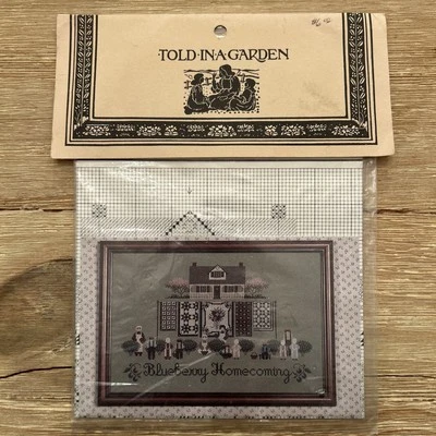 Told In A Garden "Blueberry Homecoming" Cross Stitch Pattern NEW - Image 1 of 3