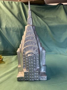 Chrysler building metal statue Beautiful Gold Building New York Art Deco Cast 16 - Picture 1 of 7