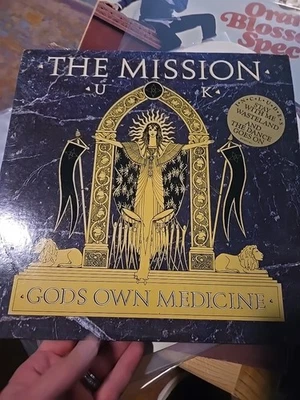 The Mission Gods Own Medicine 1986 UK Vinyl Phonogram Goth vg+ - Image 1 of 4