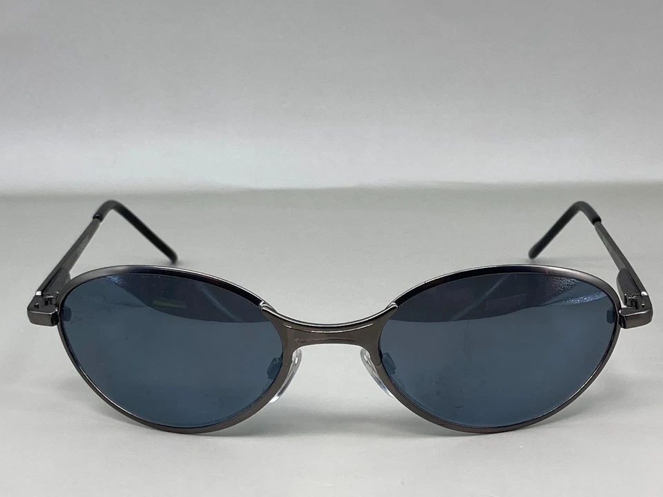 Vintage Foster Grant Sunglasses Oval Bugeye 90's Y2K Gunmetal Malibu FDR 125mm - Image 1 of 4