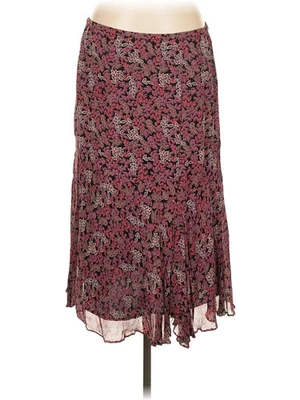 JM Collection Women Red Casual Skirt 8 Petites - Image 1 of 2