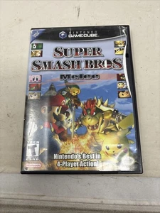 Super Smash Bros. Melee - Nintendo GameCube 2001 solo estuche - sin juego sin manual - Imagen 1 de 4