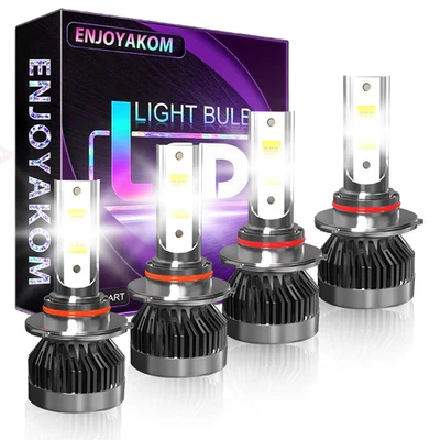 For Chevy Silverado 1500 1999-2006 LED Headlight 9005 9006 Hi-Low Beam 4x White - Image 1 of 4