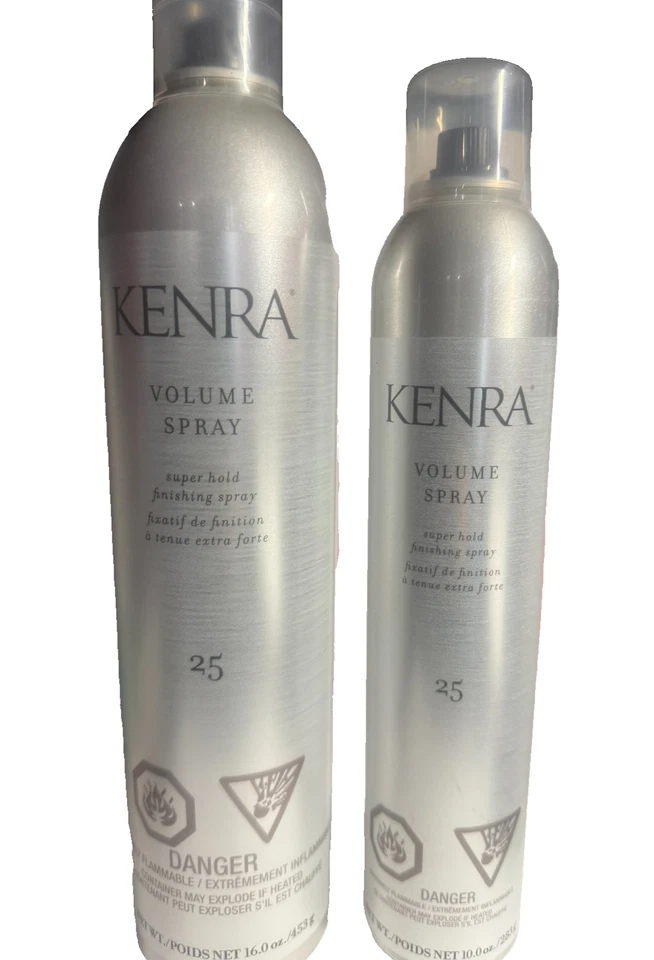 Kenra #25 Volumen Spray Super Hold Finishing Spray, 1 CADA UNO DE 10 OZ y 16 OZ Foto 1 de 4