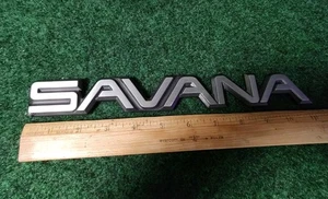 GMC SAVANA REAR EMBLEM Badge Logo Name Plate DC1098 15982984 OEM 3M1 - Picture 1 of 4