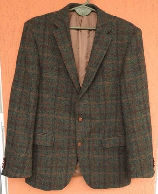 Harris Tweed Carl Gross Wool Blazer Jacket Sport Coat Plaid (US38/40) Medium - Image 1 of 4