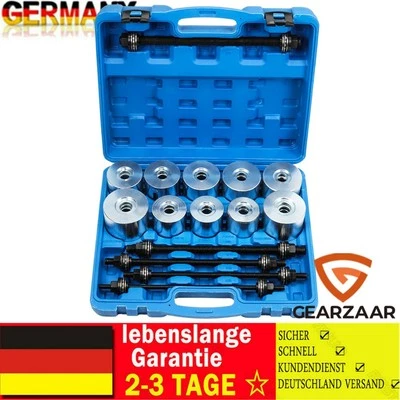 GEARZAAR Estrattore cuscinetti silenziosi strumento boccole in gomma manicotti a pressione set cuscinetti assiali smontaggio