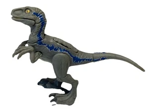 Jurassic Park World Dinosaur Velociraptor Raptor BLUE 3" Toy Figure - Picture 1 of 5