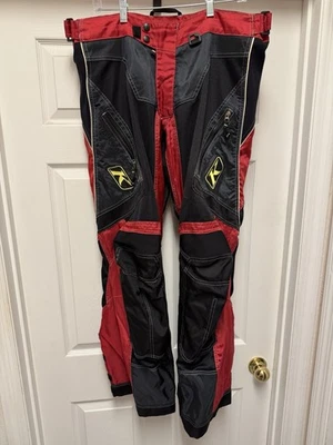 Pantalones de enduro Klim XC Lite rojo negro todoterreno MX para hombre talla 38 Foto 1 de 2