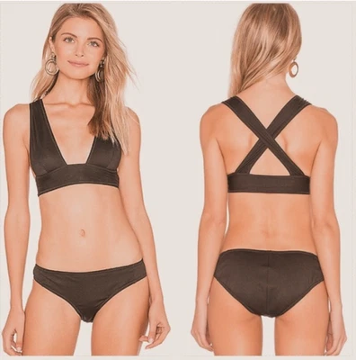 Rachel Comey Criss-Cross Swim Top & Bikini Bottoms, SZ S, $306, NWOT, 1011 - Image 1 of 4