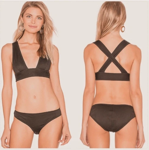 Rachel Comey Criss-Cross Swim Top & Bikini Bottoms, SZ XS, $306, NWOT, 1010 - Image 1 of 4