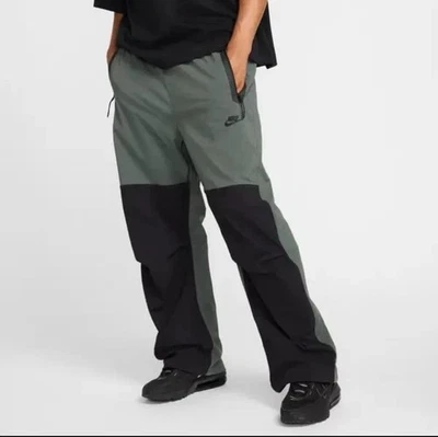 Pantalón Nike Tech tejido de gran tamaño verde azulado negro para hombre talla M HM7158-338 Foto 1 de 4